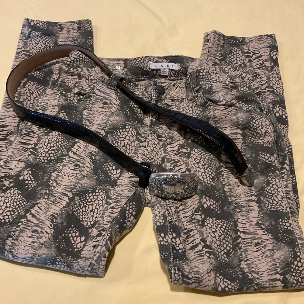 CABI Camo Colored Print Jeans
